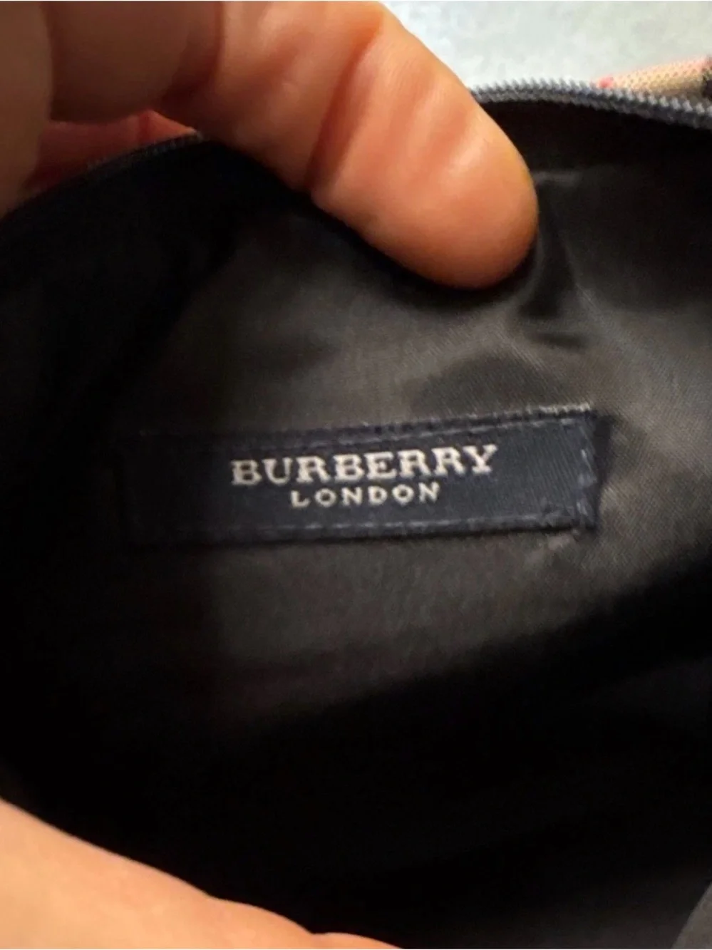 VINTAGE Burberry Nova Check cosmetic pouch